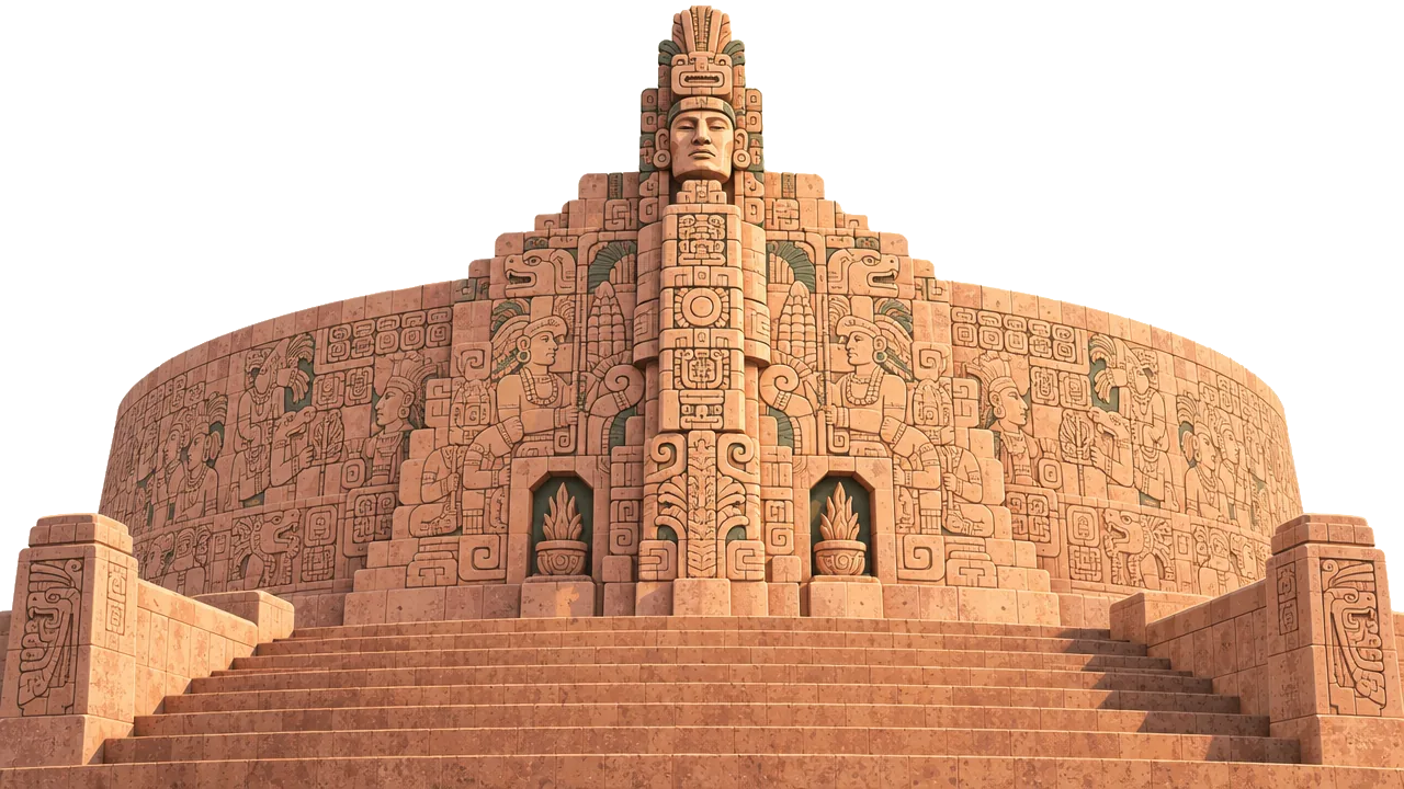 Ilustración del Monumento a la Patria de Mérida, Yucatán